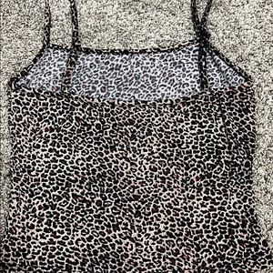 Cheetah print crop top